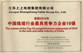 中国线缆行业最具竞争力企业十强榜单出炉 pg电子排名第一